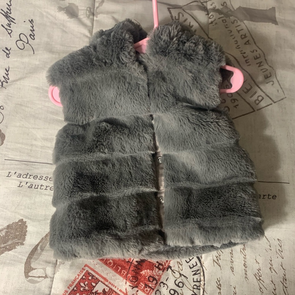 Faux Teddy Bear Vest